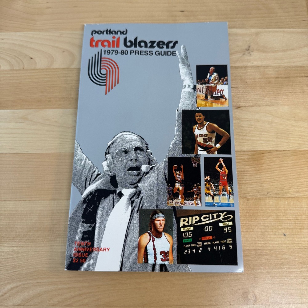 Portland Trail Blazers 1979-80 Press Guide 10th Anniversary Jack Ramsay NBA
